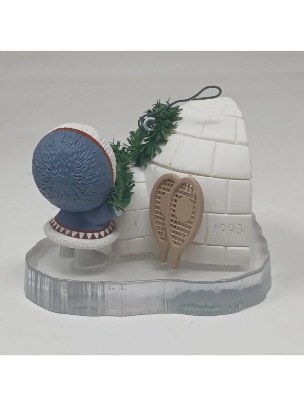 Hallmark  Ornament Frosty Friends 1993 Anniversary Ed Igloo Penguin Puppy #D-9